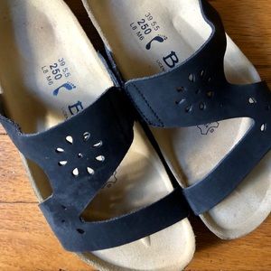 Black Flower Cutout BETULA Birkenstocks